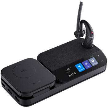 Yealink BH71-WORKSTATION Auricular Inalámbrico Bluetooth con Base de Carga y Centro de Llamadas Negro para Oficina y Centro de Llamadas