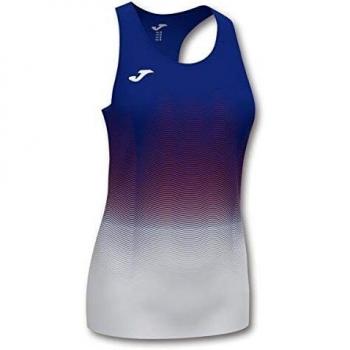 Joma Elite Camiseta Tirantes Running, Niñas, Royal-Blanco, 2XS