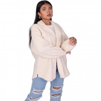 Women's Basic Pilou Overshirt Jacket - Project X Paris