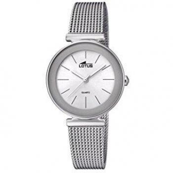 Lotus Watches Reloj Análogo clásico para Mujer de Cuarzo con Correa en Acero Inoxidable 18434/1