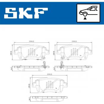 Pastillas de freno SKF VKBP 80641 A