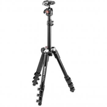 Manfrotto Befree One - Kit de trípode de aluminio con rótula de bola, negro