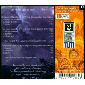 Bach, C.P.E.: Sonatas Viola Da Gamba Wq 137, 88 Y 136