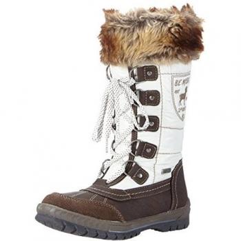 Supremo Kinderschuhe - botas de nieve de material sintético niña, color marrón, talla 32
