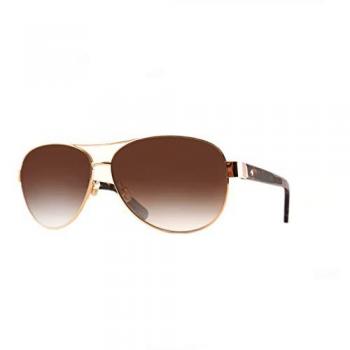 Kate Spade Gold Aviator Sunglasses with Brown Gradient Lenses - Dalia 2/S One Size
