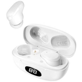Auriculares Inalámbricos Bluetooth XO X19 Blanco con Estuche de Carga y Cable Tipo C