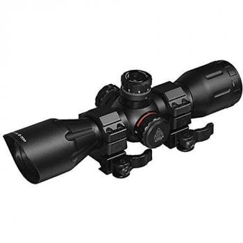 Leapers UTG 4x32mm Crossbow Scope with Pro 5-Step RGB Reticle, QD Rings, Black