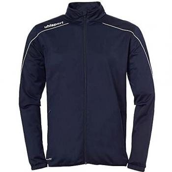 uhlsport Stream 22 Classic Jacket Chaqueta De Poliéster con Cuello Alto, Unisex niños, Navy/White, 104