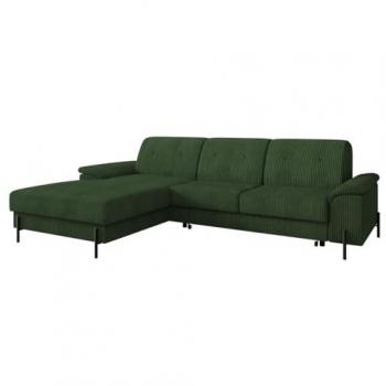 Sofá rinconero Comfivo 134 con función de descanso y caja de ropa de cama, 268 x 90 x 185 cm