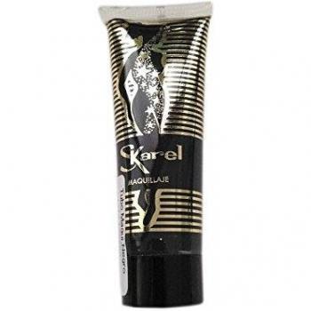 Tubo de maquillaje fluido fijo de color Negro de 20 ml.