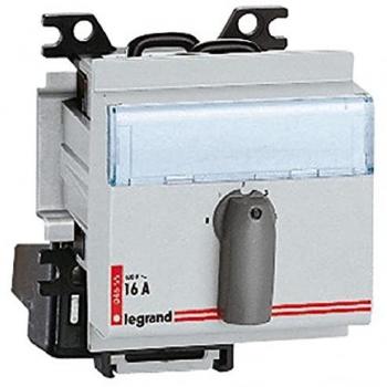 Conmutador rotativo unipolar de 4 posiciones con paro, 1P, 400 V, 16 A, Legrand 004655