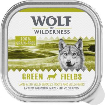 Wolf of Wilderness Adult 12 x 300 g - Pack Ahorro - Great Desert, con pavo; Wolf of Wilderness Adult 6 x 300 g - Green Fields - Cordeiro; Wolf of Wilderness 6 x 300 g -