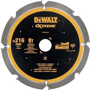 Dewalt DT1473-QZ DT1473-QZ-Hojas para Sierra Circular Multi-Material 216mm 8T, Set of 6 Pieces