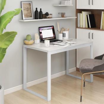Escritorio de Ordenador Blanco 110x60x73cm Madera de Ingeniería