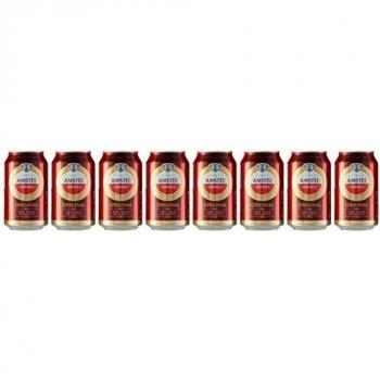 Amstel Cerveza - Pack 8 Latas x 330 ml - Total: 2.64 l