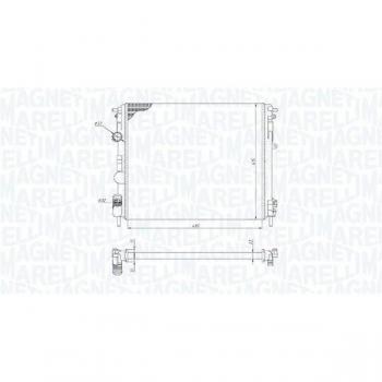 Radiador de refrigeración del motor MAGNETI MARELLI 350213195200