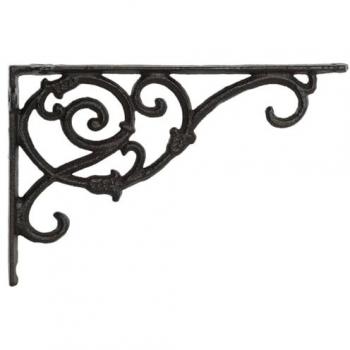 Soporte de Pared Home ESPRIT Hierro 24 x 3,2 x 15 cm