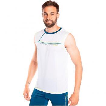 Camiseta interior sin mangas para hombre Trangoworld Bandama blanca - XXL