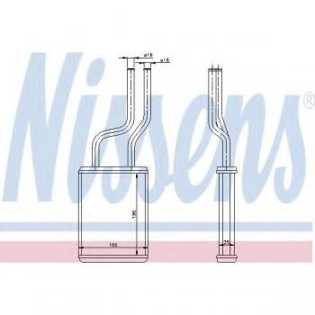 Radiador de calefacción NISSENS 73457, tipo: calentador, características: radiador de calefacción para vehículos, fabricado por NISSENS, modelo 73457