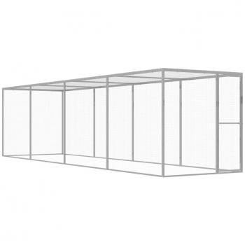 Gaiola para gatos de acero galvanizado 6x1,5x1,5 m