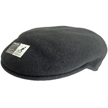 Kangol Wool 504 Flat Cap - Black - XL Size - Men's Unisex