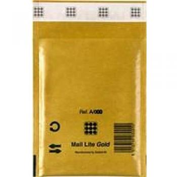 MAIL LITE 10 sobres acolchados dorados de 11 x 16 cm, útil Habana