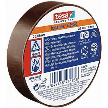 TESA TAPE, S.A. Cinta Aislante 20x19 Marron 53988-126