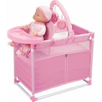 Cuna Cambiador Unicornio 32x56x64 cm, incluye móvil crib, cajones, cuna, cambiador, armario y silla alta, ligera y fácil de montar, calidad al mejor precio, conforme a normativa CE,