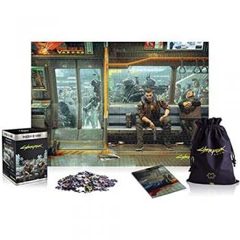 Puzzle 1000 Piezas Cyberpunk 2077 - Metro con Poster y Bolsa de Algodón