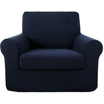 Deconovo Funda de Sofá para Salón 1 Plaza 84 x 90 x 91 cm Azul Marino