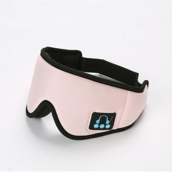 Auriculares inalámbricos para dormir con Bluetooth 5.0 y micrófono, máscara de ojos 3D transpirable para viajeros y música