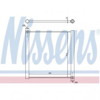 Radiador NISSENS 68451 para refrigeración del motor
