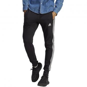 Adidas Essentials French Terry Tapered Cuff 3-Stripes Pantalón de Entrenamiento para Hombre - Negro/XS