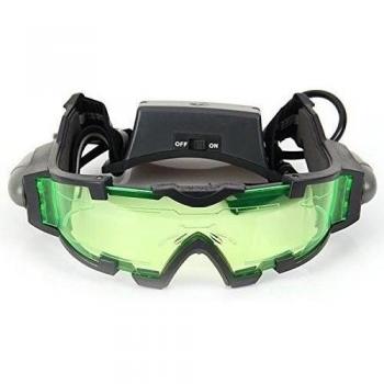 SODIAL(R) Gafas de vision nocturna con azul flip-fuera llevaron luces,Night Vision Goggles