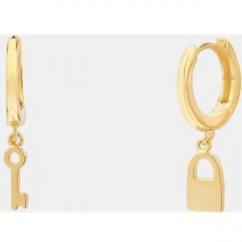 Pendientes Aro Candado y Llave Itemporality