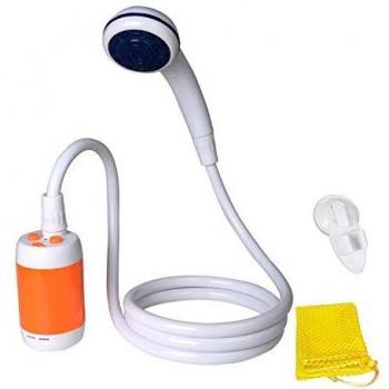 Ducha Portátil Ducha de Camping Adecuada para Uso en el Hogar y al Aire Libre, Ducha Eléctrica Batería Recargable Incorporada