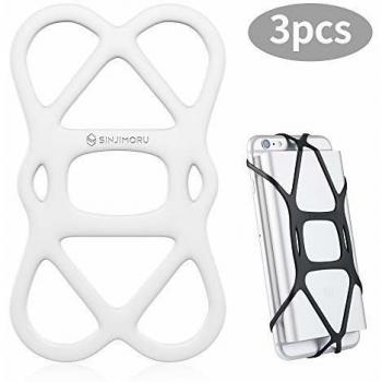 Sinjimoru Banda Elástica para Cargador Portátil, Banda de Goma para Banco de Energía, Agarre para móvil, Correa de Montaje para Bicicleta.