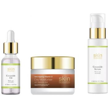 Crema Hidratante de Día Antiedad Vitamina D con Ácido Hialurónico + Sérum de Ceramidas + Aceite de Ceramidas