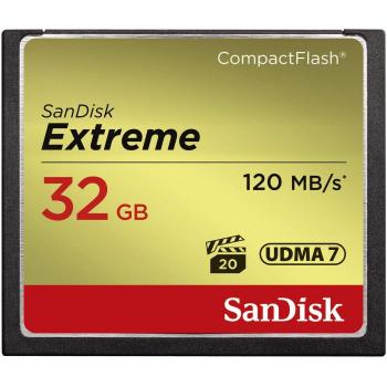 SanDisk Extreme 32 GB UDMA7 CompactFlash Card - Black/Gold