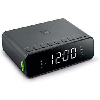 Radio Despertador Muse M-175 WI con Cargador Inalámbrico - Negro
