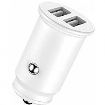 Adaptador DE Coche Enjoy Blanco 2 USB X 5V/24A