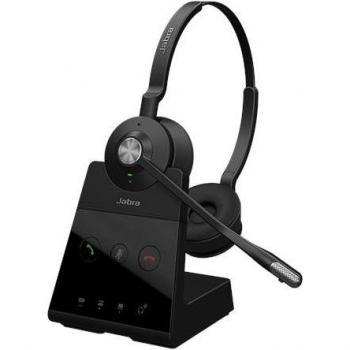 Auriculares Jabra Engage 65 SE Wireless DECT Estéreo con micrófono, USB-C, cancelación de ruido, certificados para Zoom y Microsoft Teams, color negro