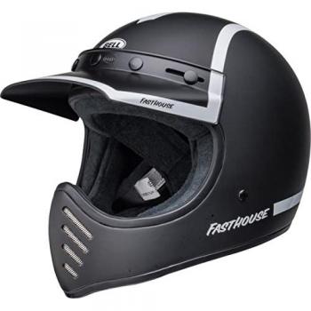Bell Moto-3 Casco Off-road de motocross, Adultos Unisex, Matte/Brillante Negro/Blanco, tamaño Small