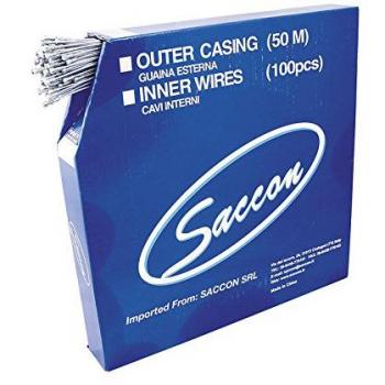 Saccon 257400 Pack de 100 cables freno, 1.5-1800 mm, Multicolor, M