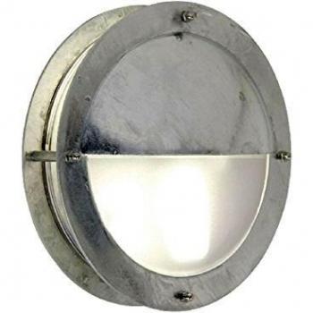 Luz de Pared Exterior Nordlux Malte, 1 Foco, E27 sin Bombilla, Acero Galvanizado, Resistente al Agua de Mar