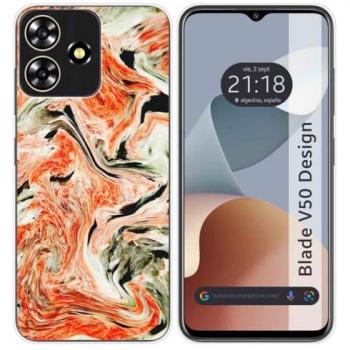 Funda de Silicona para Zte Blade V50 Design 4G con Diseño de Mármol y 12 Dibujos
