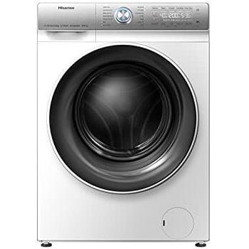 Hisense WDQR1014EVAJM - Lavadora Secadora 2 en 1 con Vapor + Auto Dosing, Carga Frontal 10 Kg Lavado, 6 Kg de Secado, 1400 rpm, Motor Eficiente Inverter, Sistema Antibalanceo, Puerta XL, Display LED