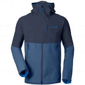 VAUDE Hombre Roccia Softshell Chaqueta con Capucha, Primavera/Verano, Hombre, Color fjord Blue, tamaño XX-Large