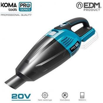 EDM KOMA Tools 08756 Aspiradora sin Batería y Cargador, 20 V