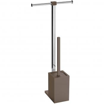 Gedy Rainbow Columna de pie, Acero Inoxidable, Tórtora, 25,7x16x58,8
